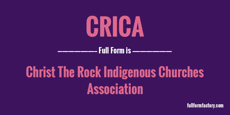 crica-full-form