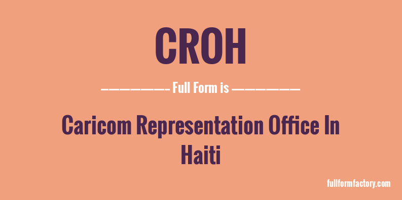 croh-full-form