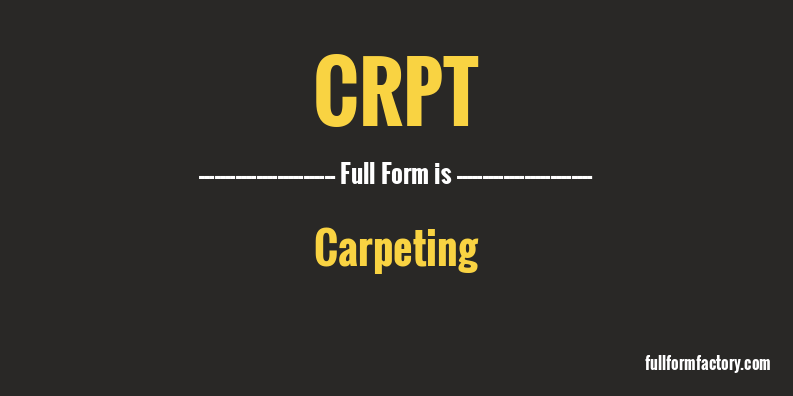 crpt-full-form