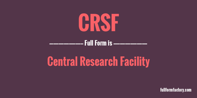 crsf-full-form