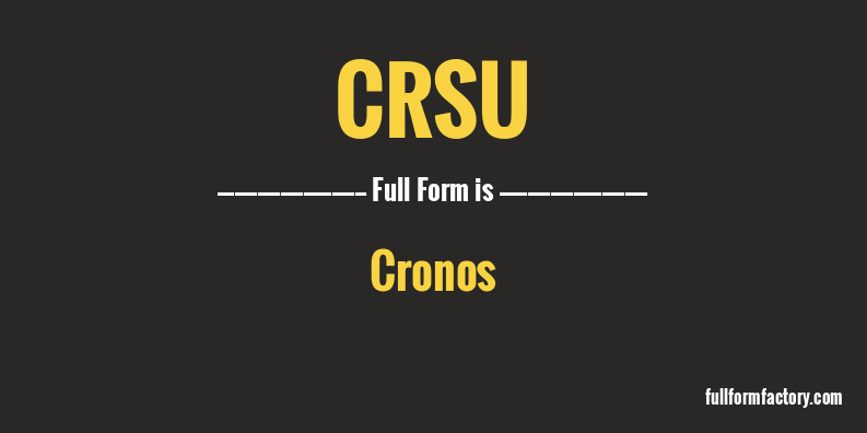 crsu-full-form