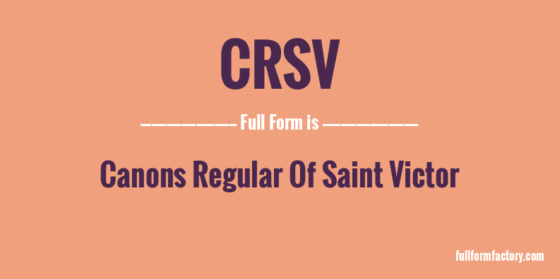 crsv-full-form
