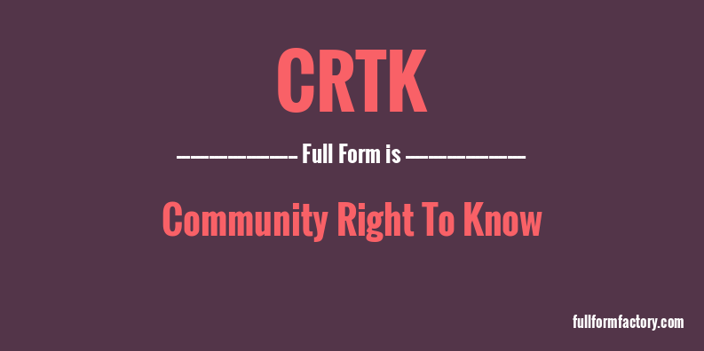 crtk-full-form