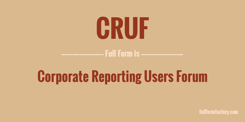 cruf-full-form