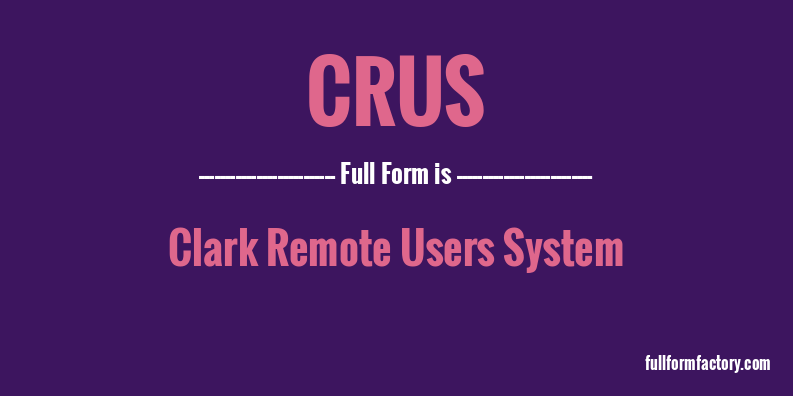 crus-full-form