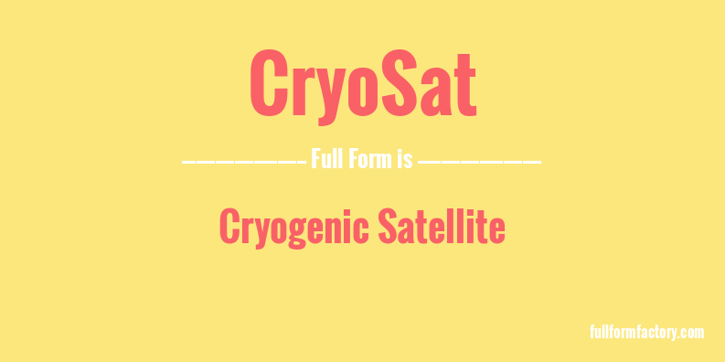 cryosat-full-form