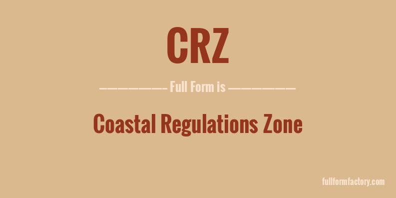 crz-full-form