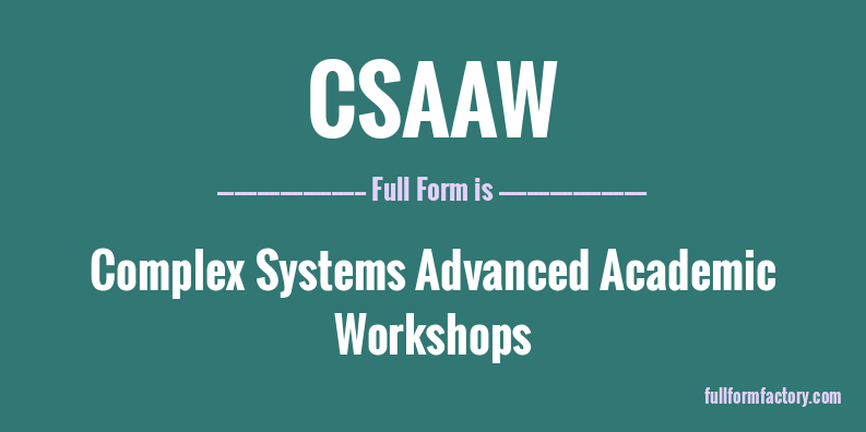 csaaw-full-form