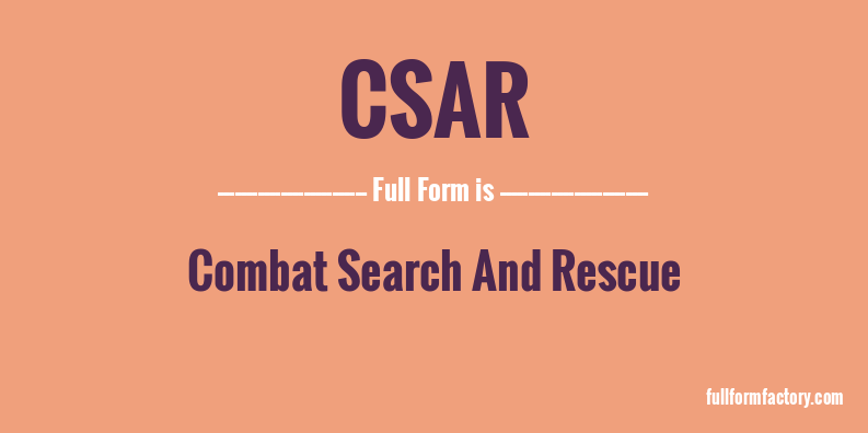 csar-full-form