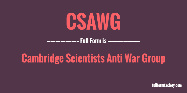 csawg-full-form