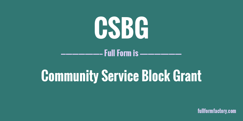 csbg-full-form