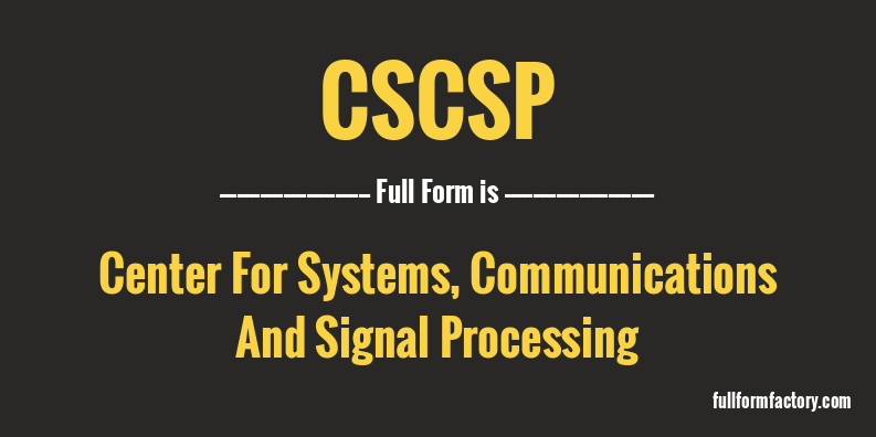 cscsp-full-form
