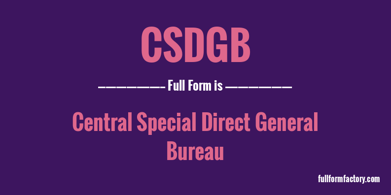 csdgb-full-form