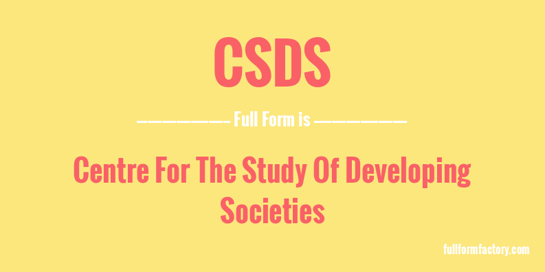 csds-full-form