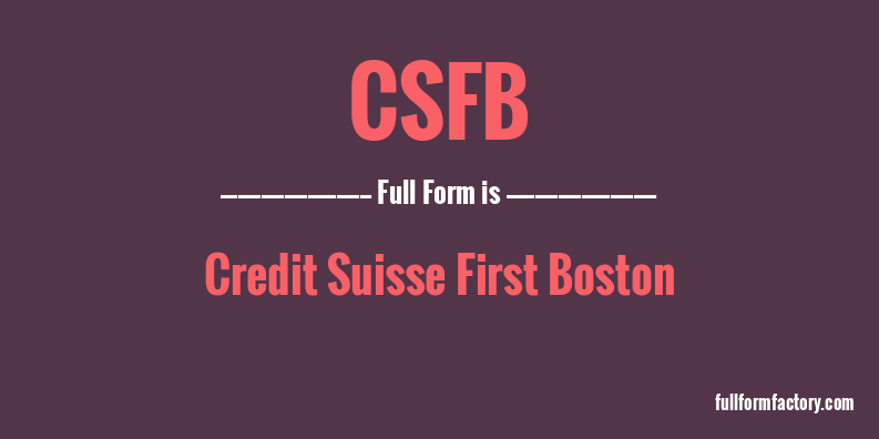 csfb-full-form
