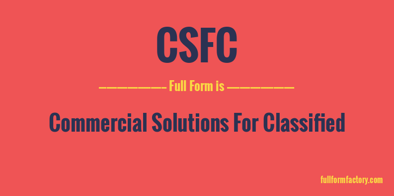 csfc-full-form