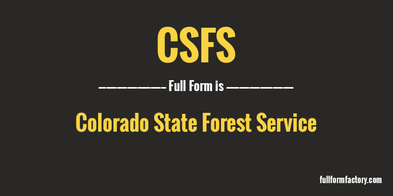 csfs-full-form