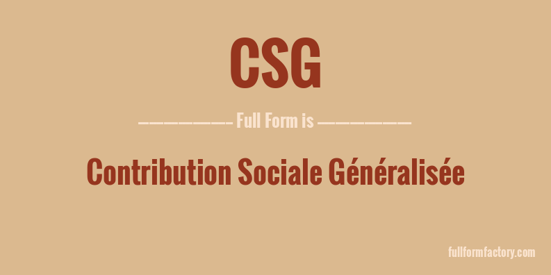 csg-full-form
