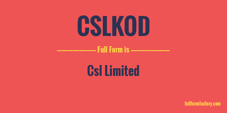 cslkod-full-form