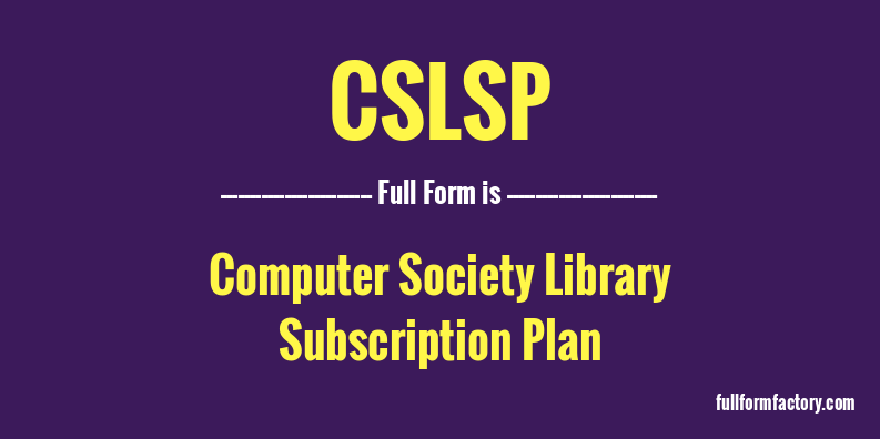 cslsp-full-form