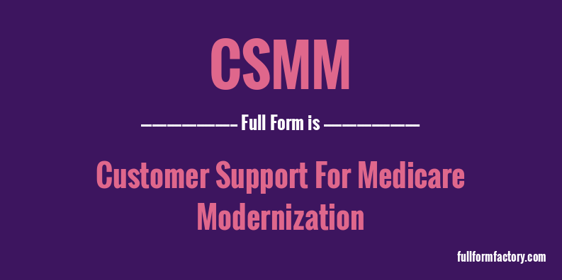 csmm-full-form