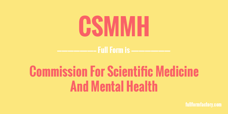 csmmh-full-form