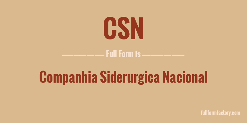 csn-abbreviation-meaning-fullform-factory