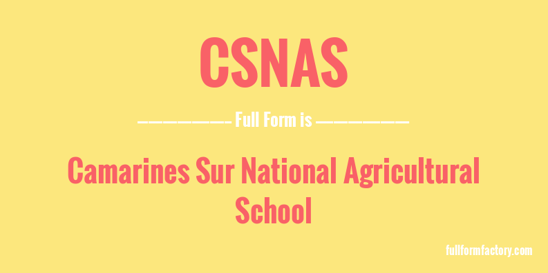 csnas-full-form