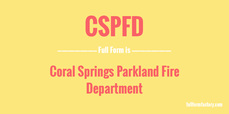 cspfd-full-form
