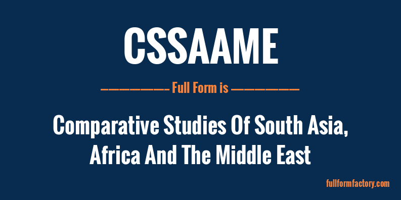 cssaame-full-form
