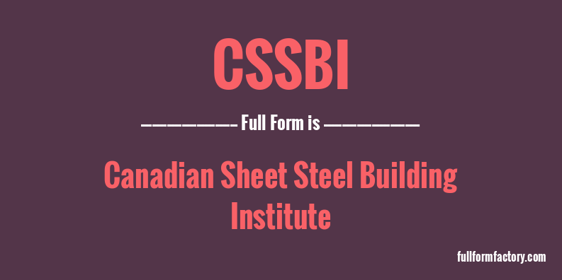cssbi-full-form