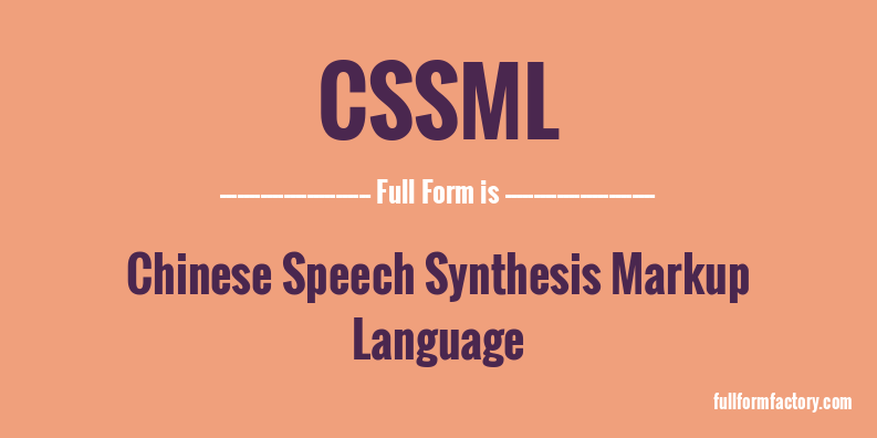 cssml-full-form