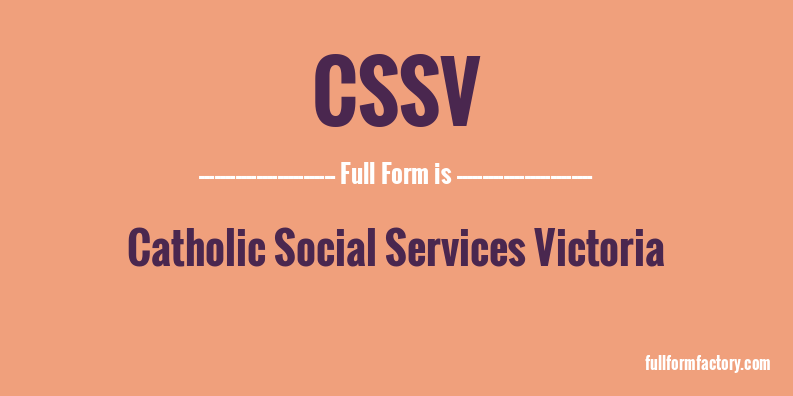 cssv-full-form