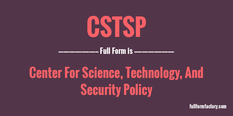cstsp-full-form