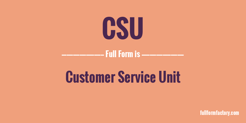csu-full-form