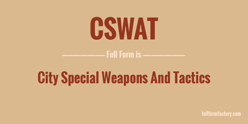 cswat-full-form