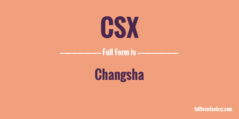 csx-full-form