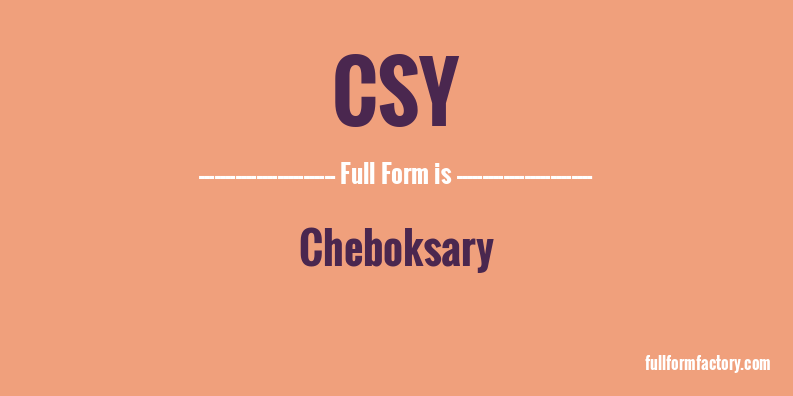 csy-full-form