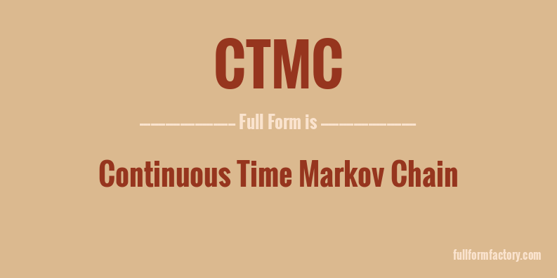 ctmc-full-form