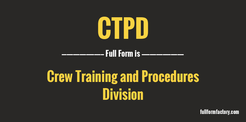 ctpd-full-form