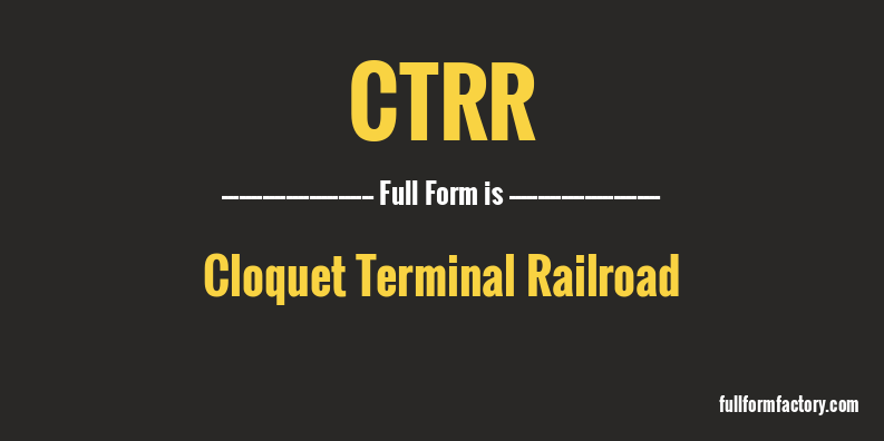 ctrr-full-form