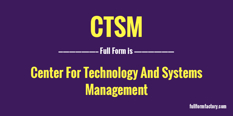 ctsm-full-form