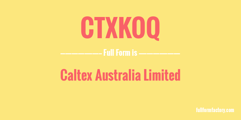 ctxkoq-full-form