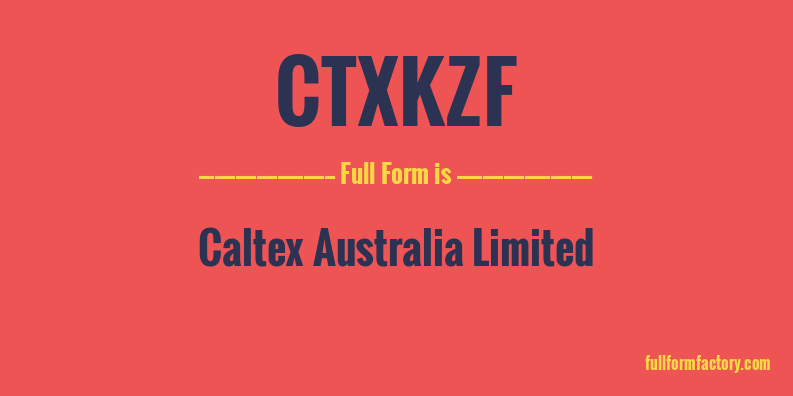 ctxkzf-full-form