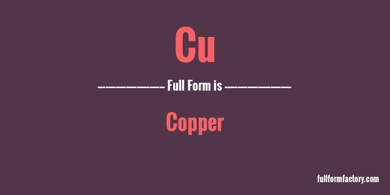 cu-full-form