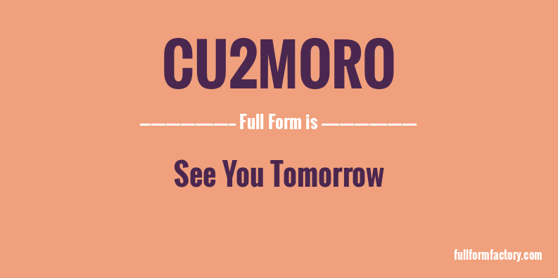 cu2moro-full-form