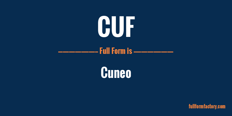 cuf-full-form