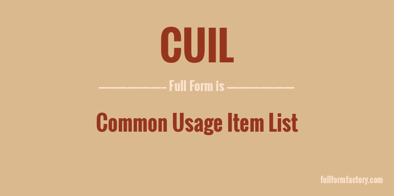 cuil-full-form