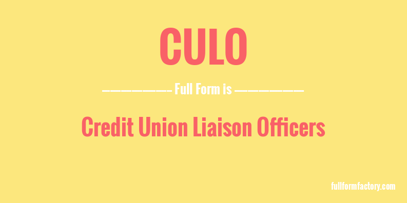 culo-full-form