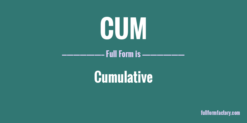 cum-full-form